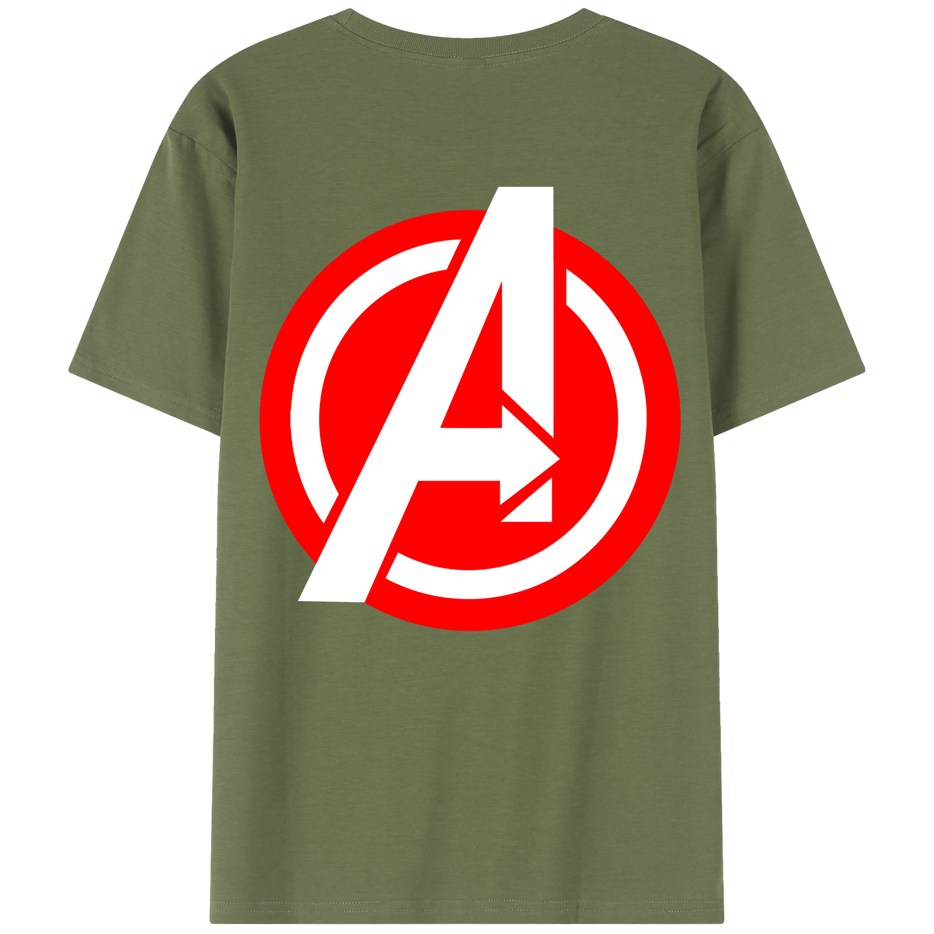（画像用） アベンジャーズ The Avengers 綿100％半袖Tシャツ（背面プリント）